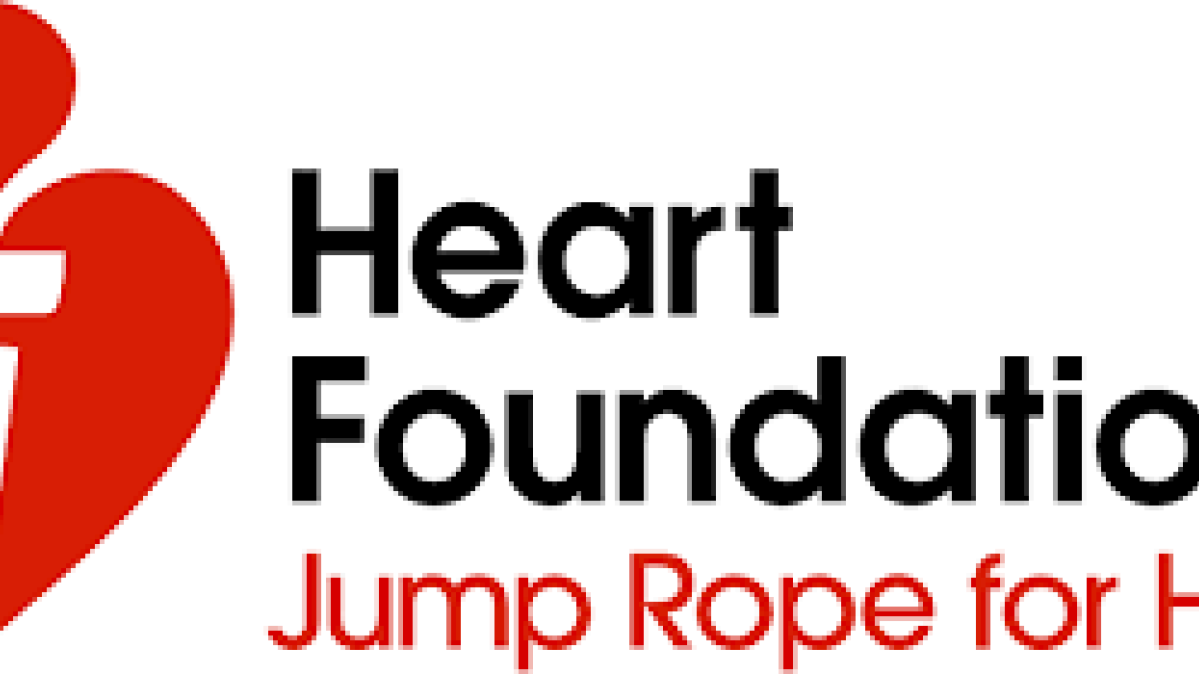Heart Foundation: Jump Rope for Heart Heart Foundation: Jump Rope for Heart words with red heart