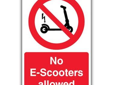 No Scooters Allowed