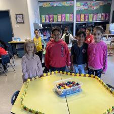 Students Building Patterns