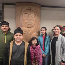 Elementary Students presenting at School Board Office